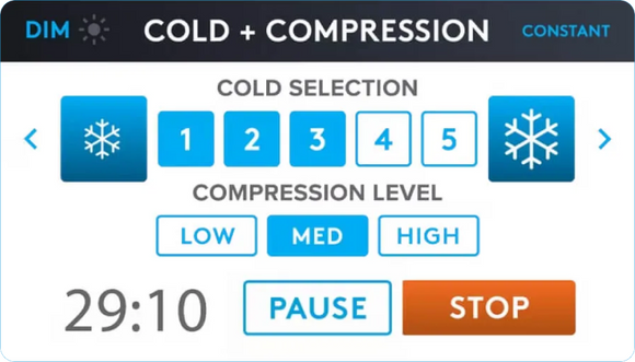 SimplicityNICE1 has an extremely intuitive graphical touch screen interface that makes it easy to operate cold therapy machine.