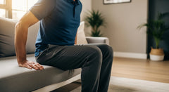 Man Recovering from Hip Replacement