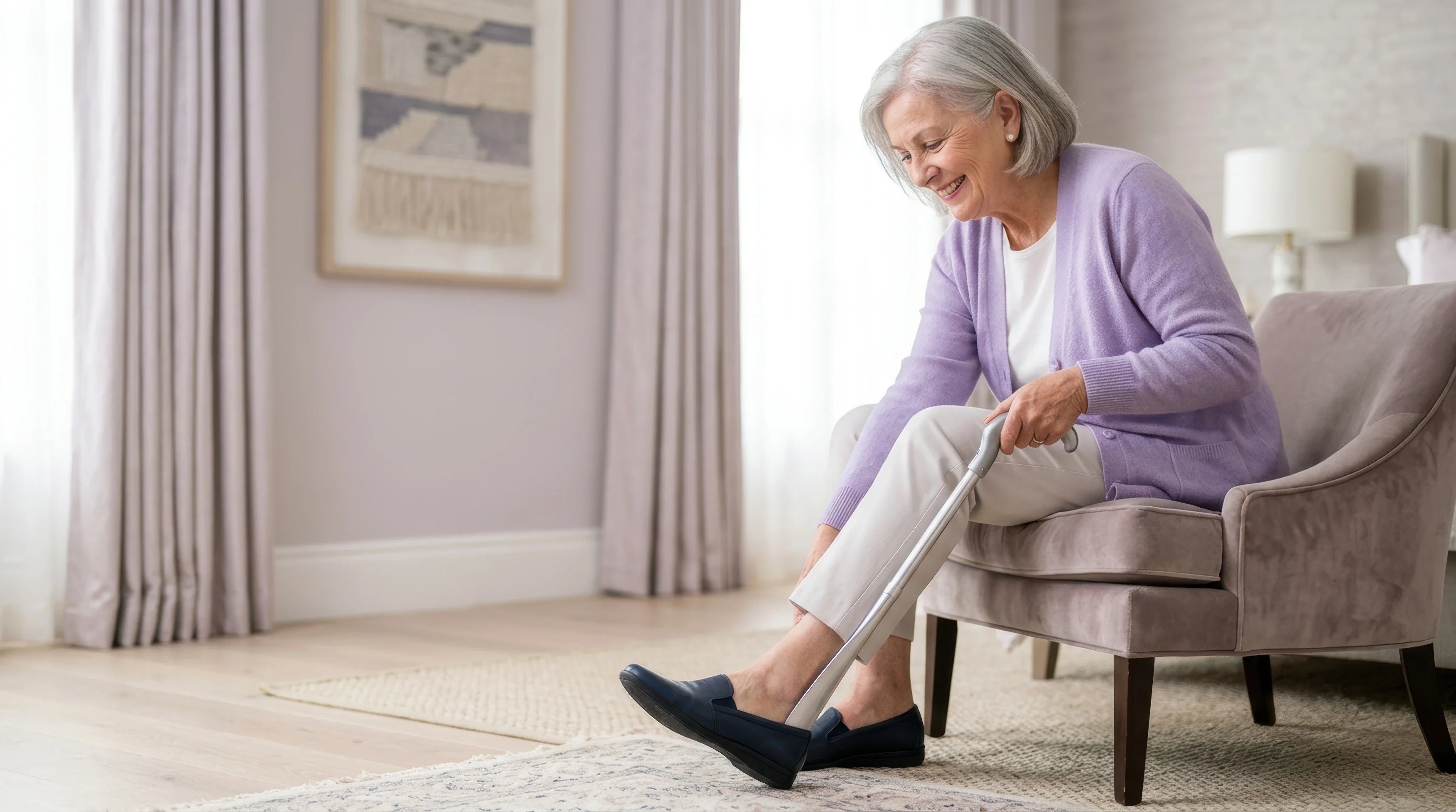Knee replacement recovery comfortable clothing at home NICE1