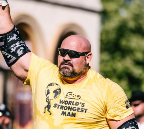 Brian ShawStrongman + Arm Wrestling30 wins and 53 overall podiums, including a record 14 straight World's Strongest Man Finals appearances.