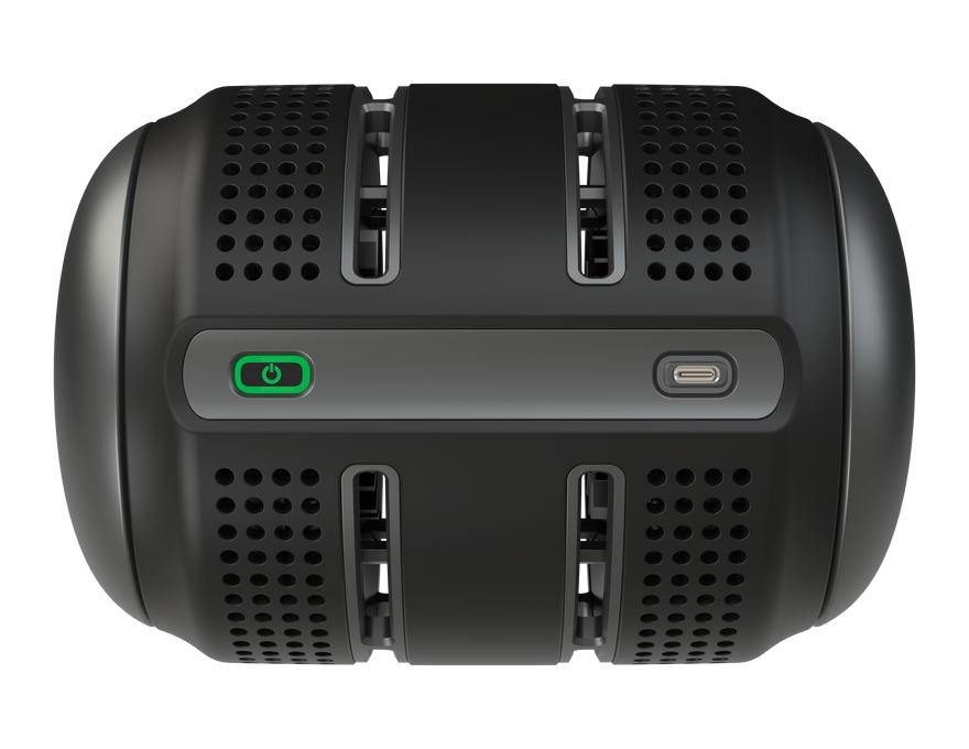 1. Press the power button once to power on the ROCC. The power button will illuminate and you will hear fans begin to blow. The ROCC is cooling down to its optimal temperature.